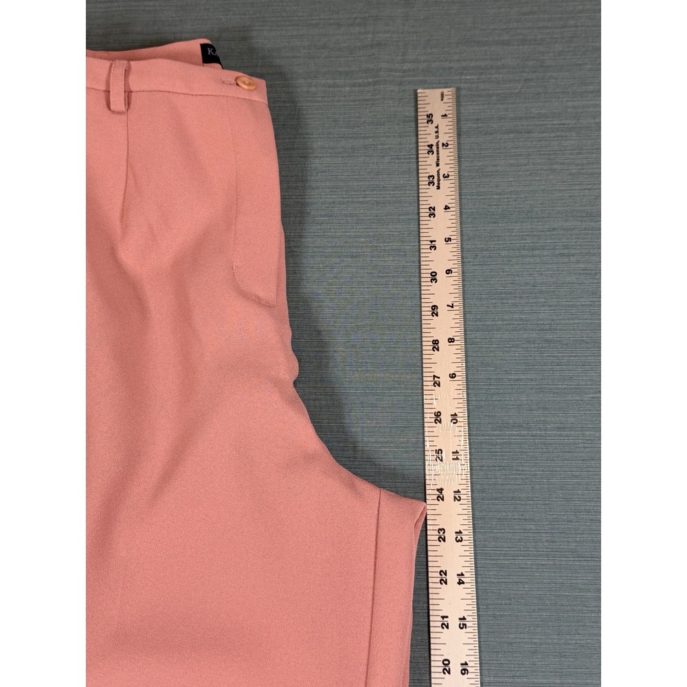 Karen‎ Scott Petites Pink Wide Leg Dress Pants High Rise Trousers Size 14P - Picture 4 of 10